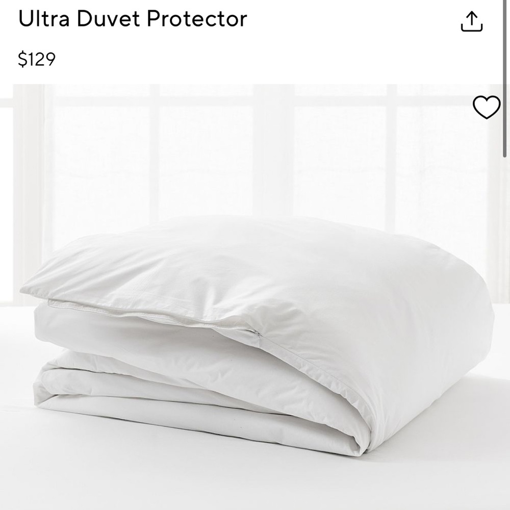 Pottery Barn White Duvet Cover Soft and Pristine